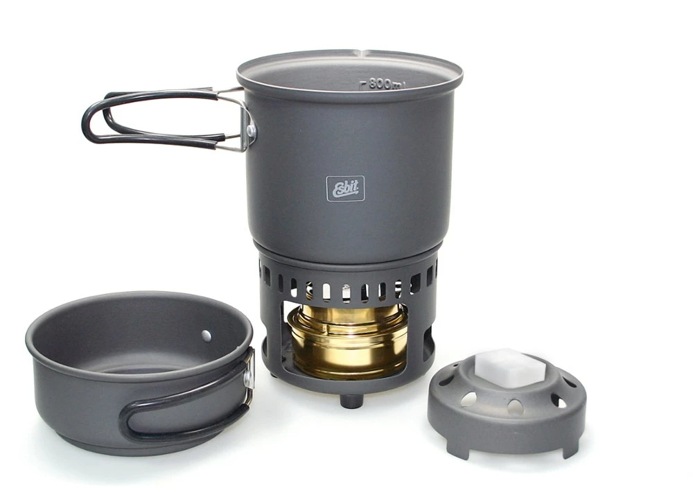 Esbit Alcohol Stove and Trekking Cookset - Gray