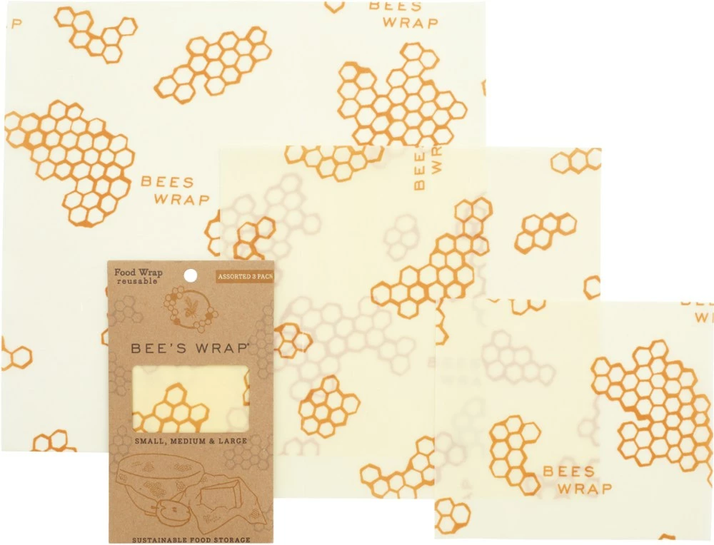 Bee's Wrap Honeycomb Print Wraps - Set of 3 - None