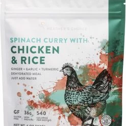 Heather's Choice Spinach Curry with Chicken and Rice - 1 Serving - None