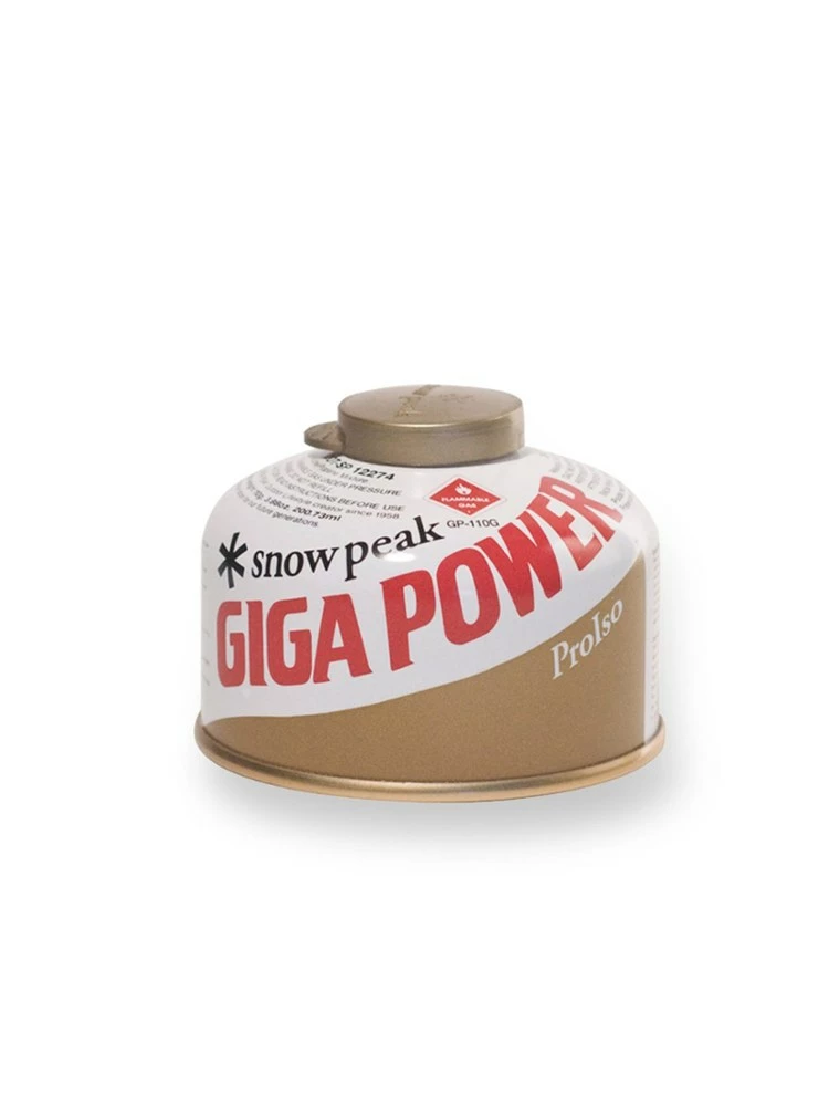 Snow Peak GigaPower 110 Gold Fuel Canister - 110g - None