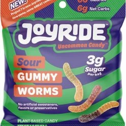 JOYRIDE Low Sugar Sour Worms - 1.8 oz. - Assorted