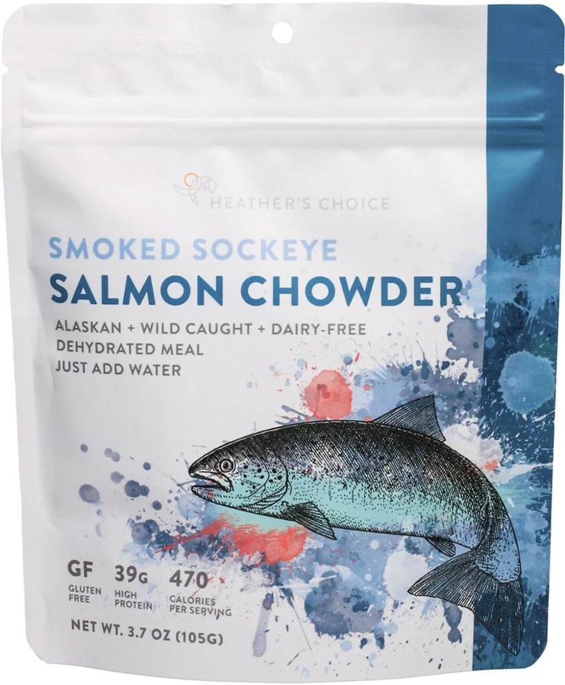 Heather's Choice Smoked Sockeye Salmon Chowder - 1 Serving - None