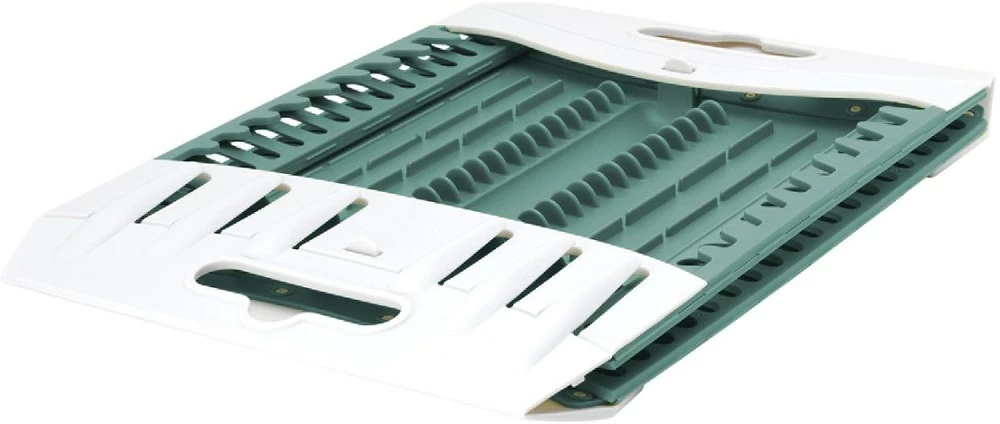 Fozzils Snapfold Dish Rack - White/Blue - Image 2