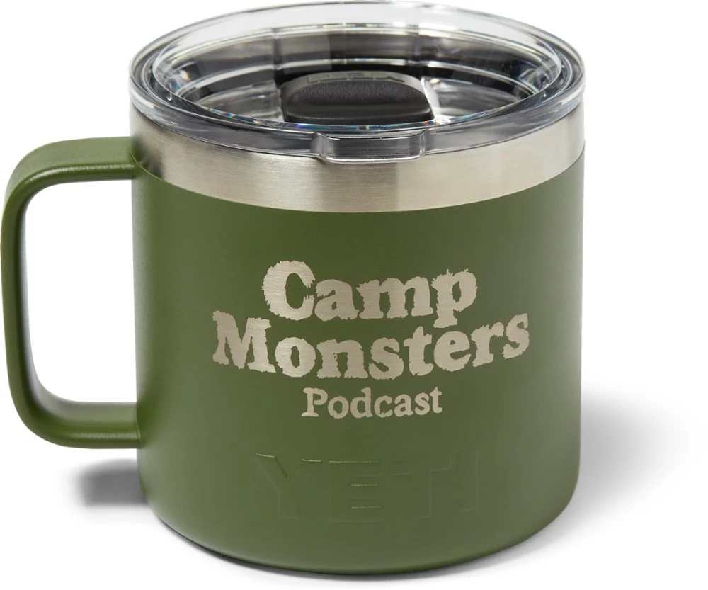 YETI Rambler Camp Monsters Mug - 14 fl. oz. - Highlands Olive