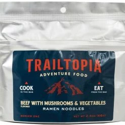 Trailtopia Ramen Noodles with Beef Flavor and Mushrooms and Vegetables - 1 Serving - None