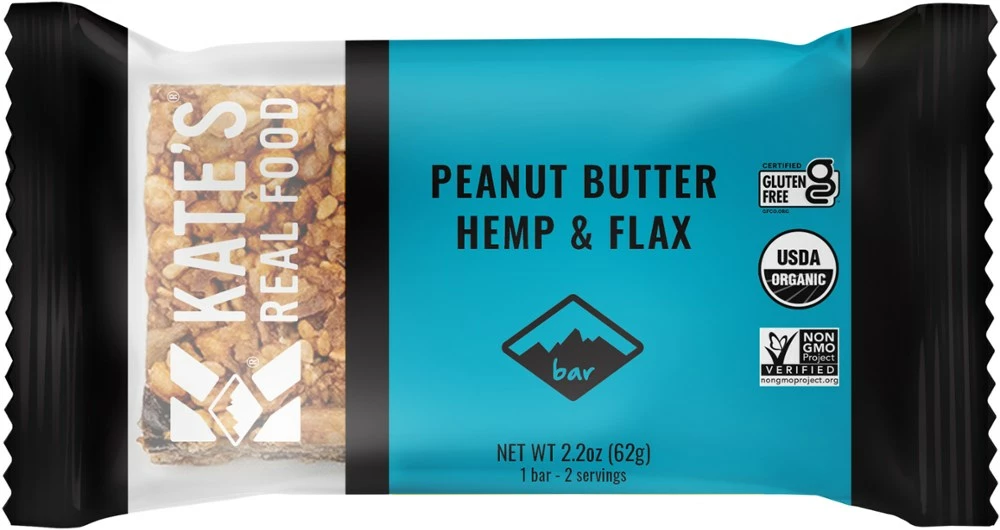 Kate's Real Food Peanut Butter Hemp & Flax Bar