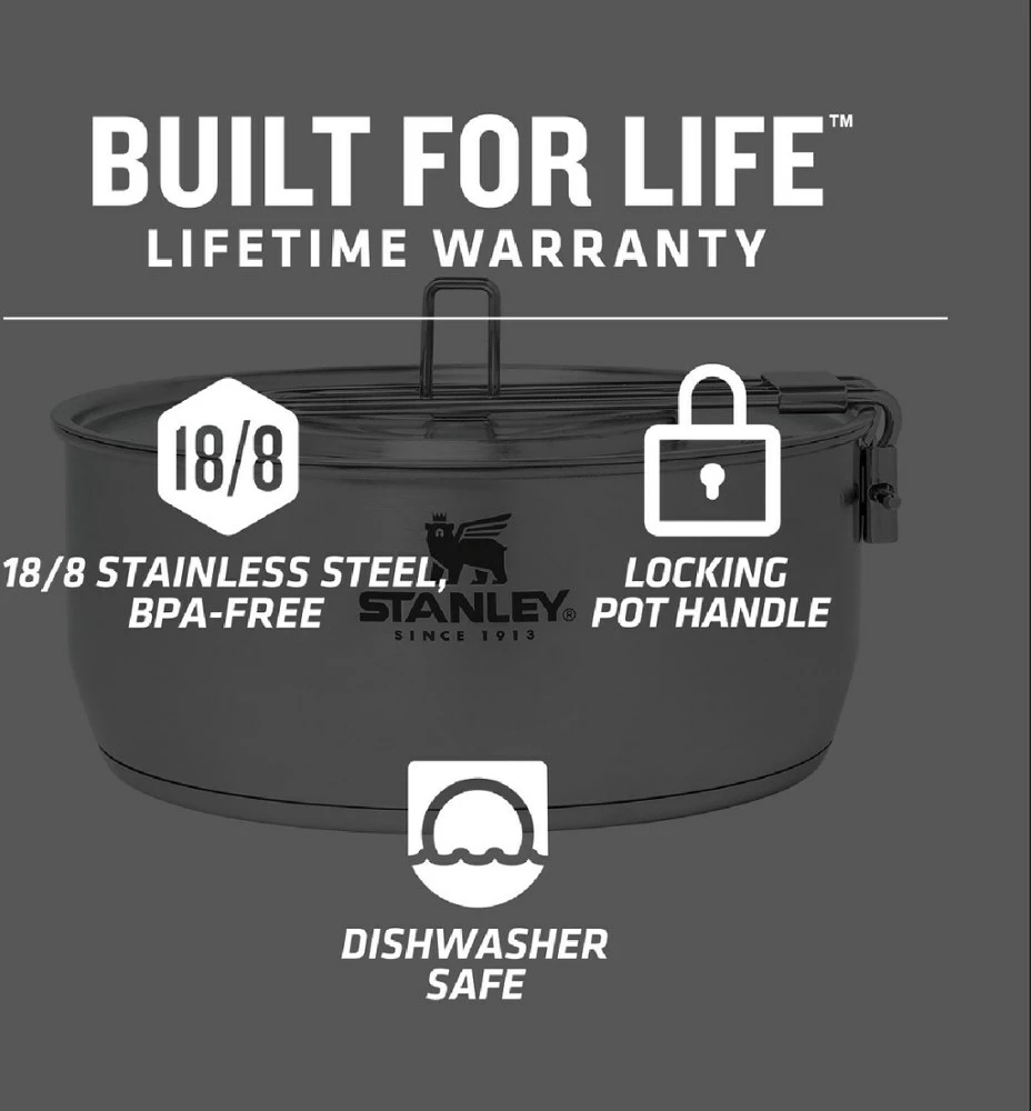 Stanley Even-Heat Essential Cookset - Stainless Steel - Image 2