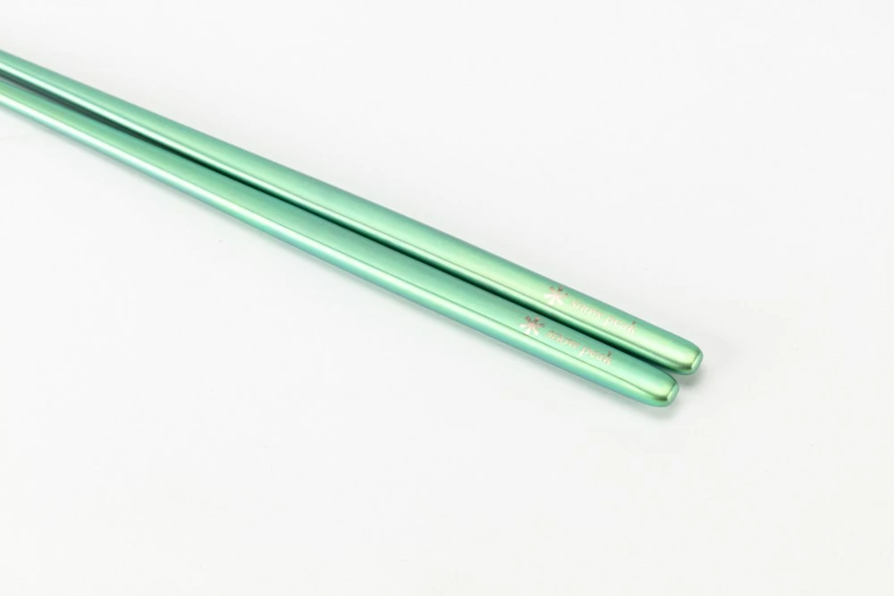 Snow Peak Titanium Chopsticks - Green - Image 3