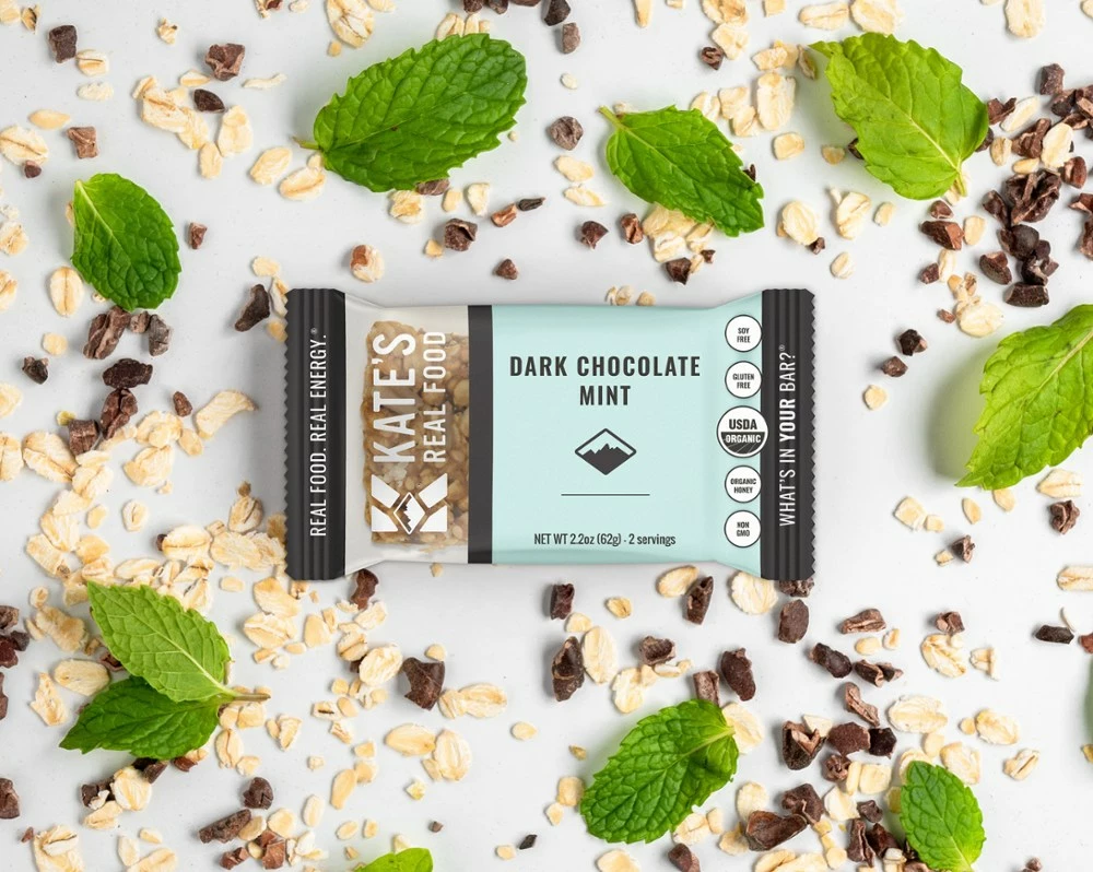 Kate's Real Food Dark Chocolate Mint Bar - 2.2 oz - Peppermint Dark Choc Cacao - Image 3