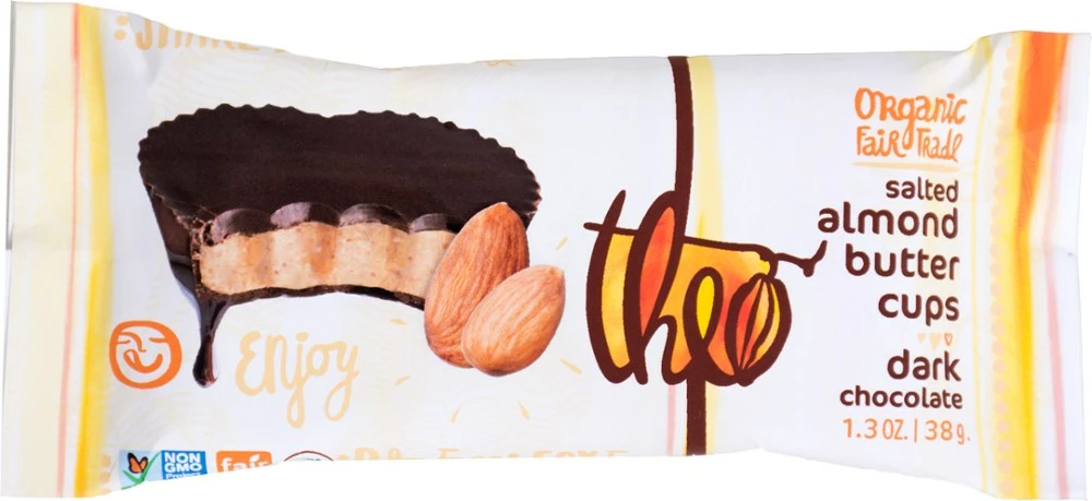 Theo Chocolate Almond Butter Cups - Dark Chocolate