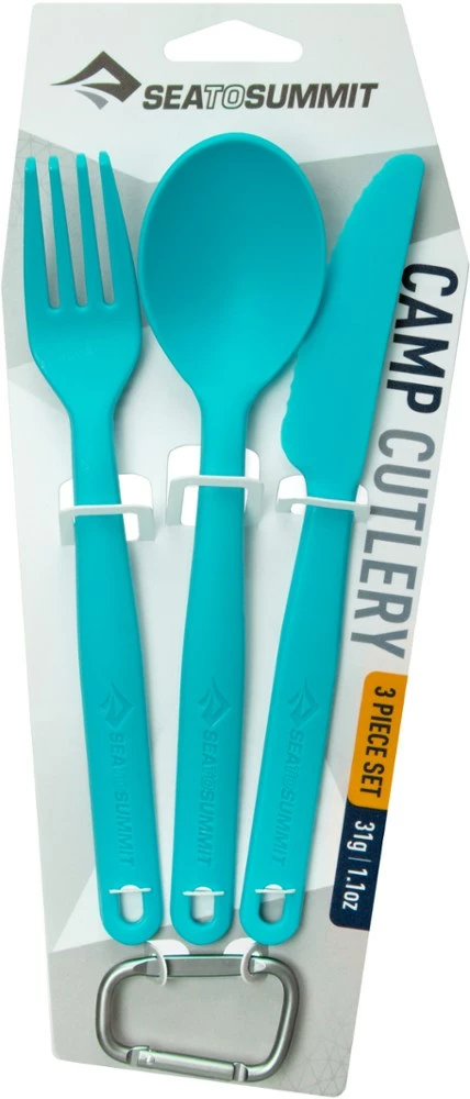 Sea to Summit Camp Cutlery 3-Piece Set - Pacific Blue - Image 2