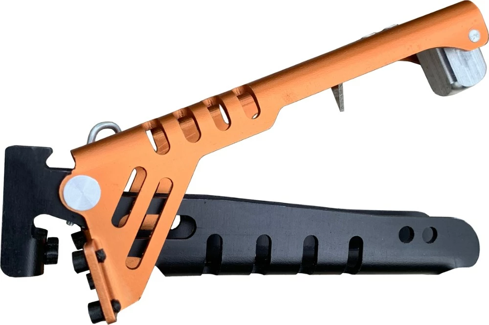 outdoor element Handled Pot Gripper and Fuel Canister Recycle Tool - Orange/Black