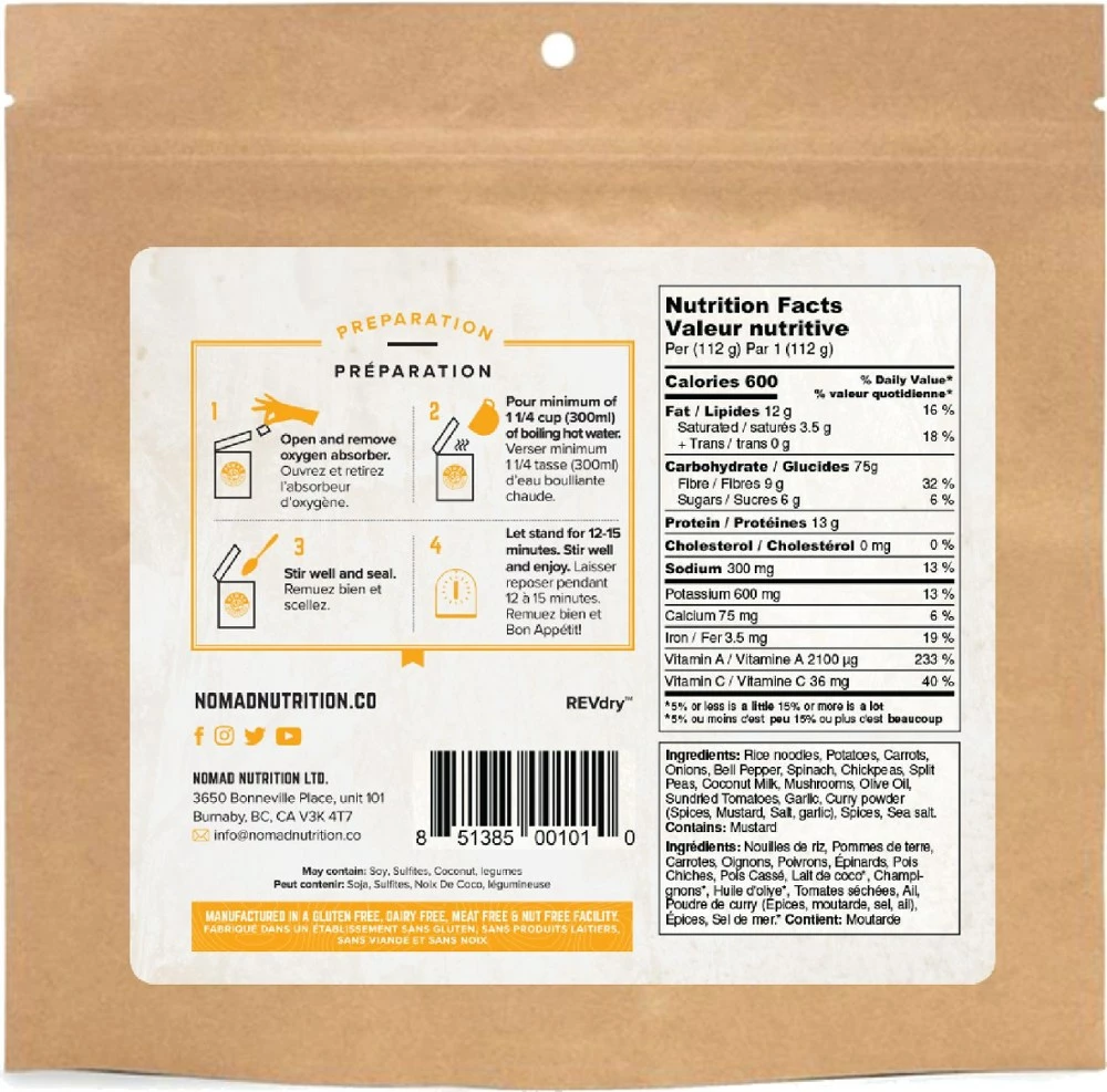 Nomad Nutrition Kathmandu Curry - 1 Serving - None - Image 2