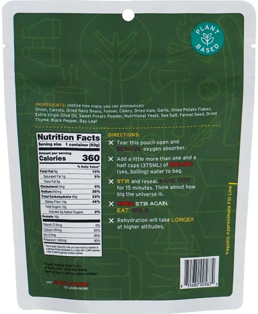 GOOD TO-GO Kale & White Bean Stew - 1 Serving - None - Image 2