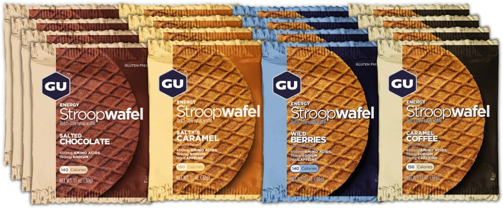 GU Stroopwafel Mixed Box - Package of 16 - Assorted