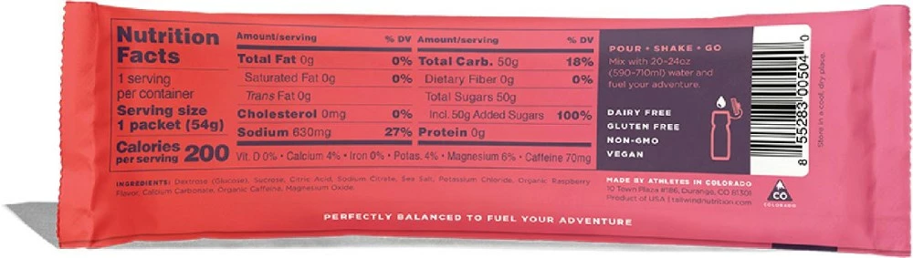 Tailwind Nutrition Caffeinated Endurance Fuel Drink Mix - 1 Serving - Image 2