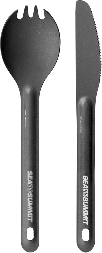 Sea to Summit Alpha Light Spork and Knife Set - None