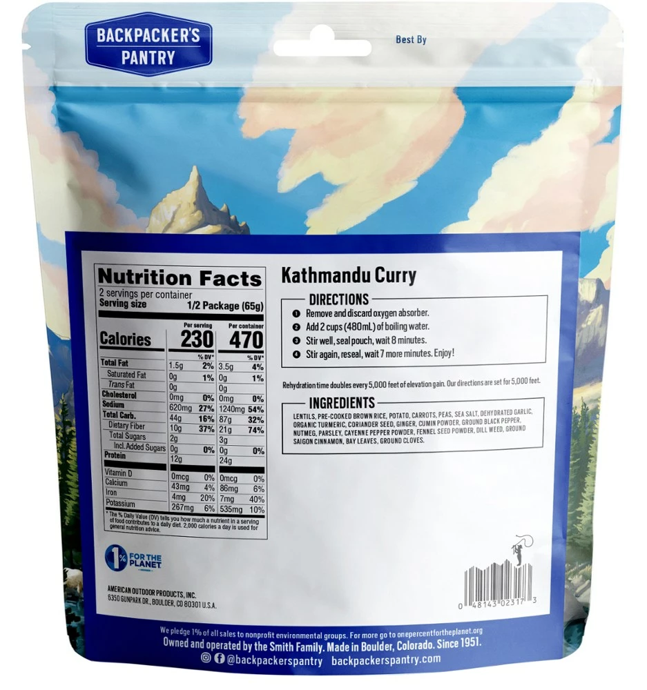 Backpacker's Pantry Kathmandu Curry - 2 Servings - Image 2