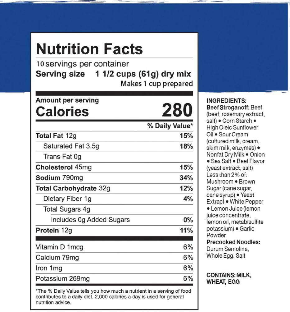 Mountain House Beef Stroganoff XL - 10 Servings - None - Image 2