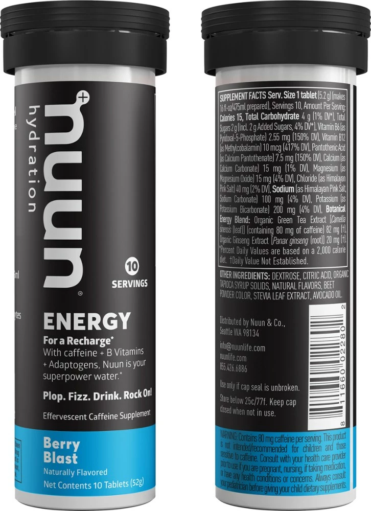 NUUN Energy Hydration Tablets - 10 Servings - Image 3