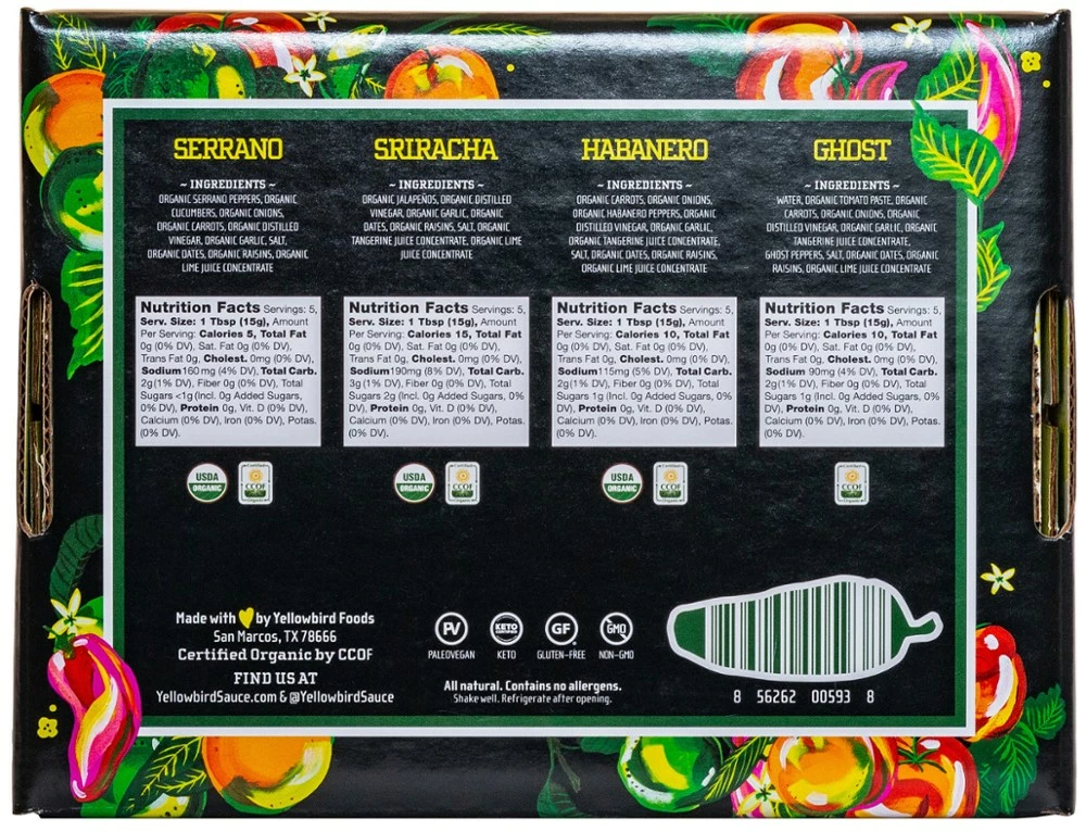 Yellowbird Organic Hot Sauce - Set of 4 - Image 4