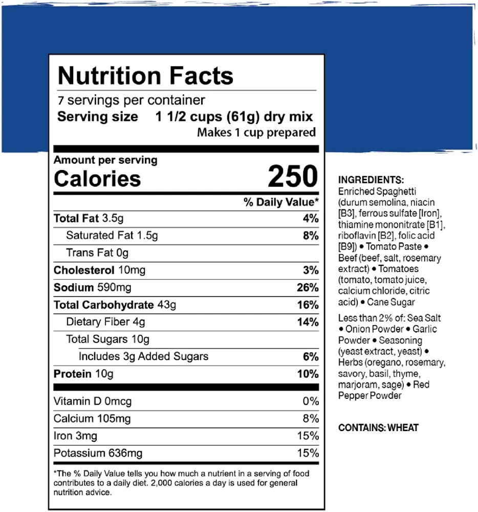 Mountain House Classic Spaghetti with Meat Sauce - #10 Can (7 Servings) - None - Image 2