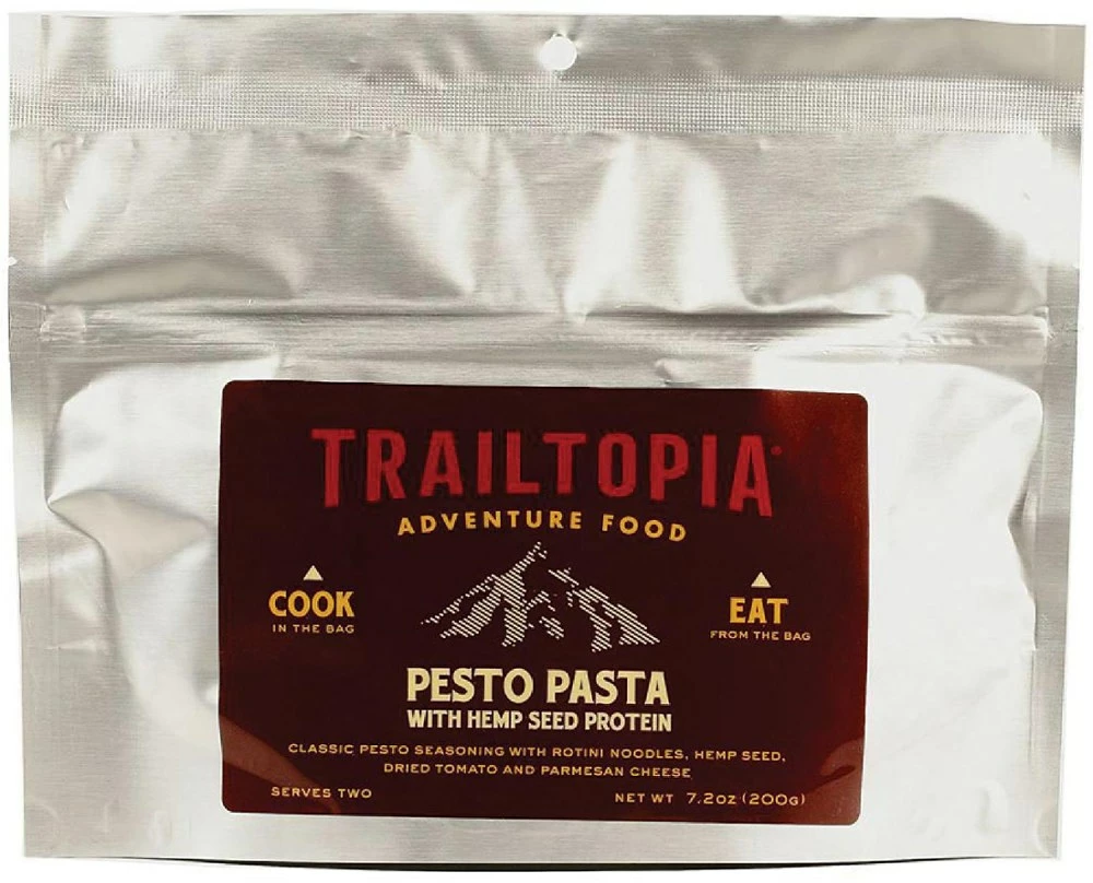 Trailtopia Pesto Pasta with Hemp Seed Protein - 2 Servings - None