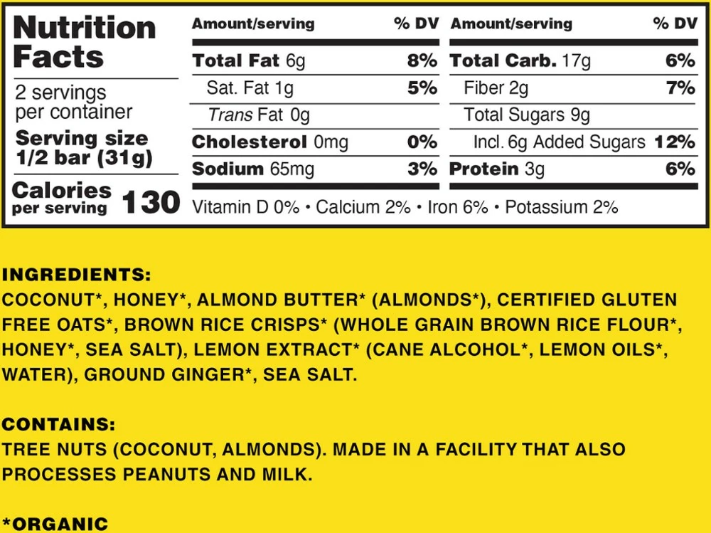 Kate's Real Food Lemon Coconut Bar - Image 2
