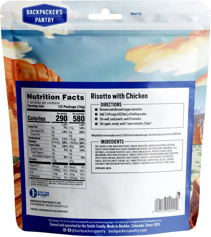 Backpacker's Pantry Risotto with Chicken - 2 Servings - Image 2