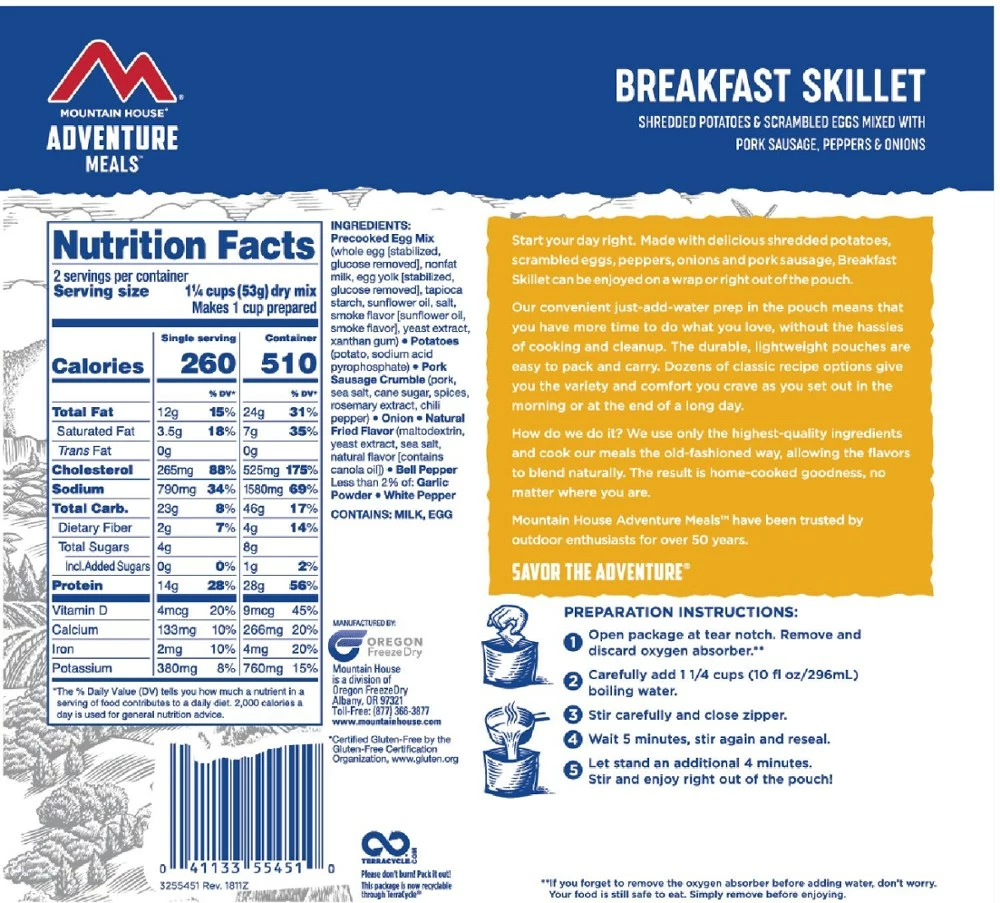 Mountain House Breakfast Skillet - 2 Servings - Image 2