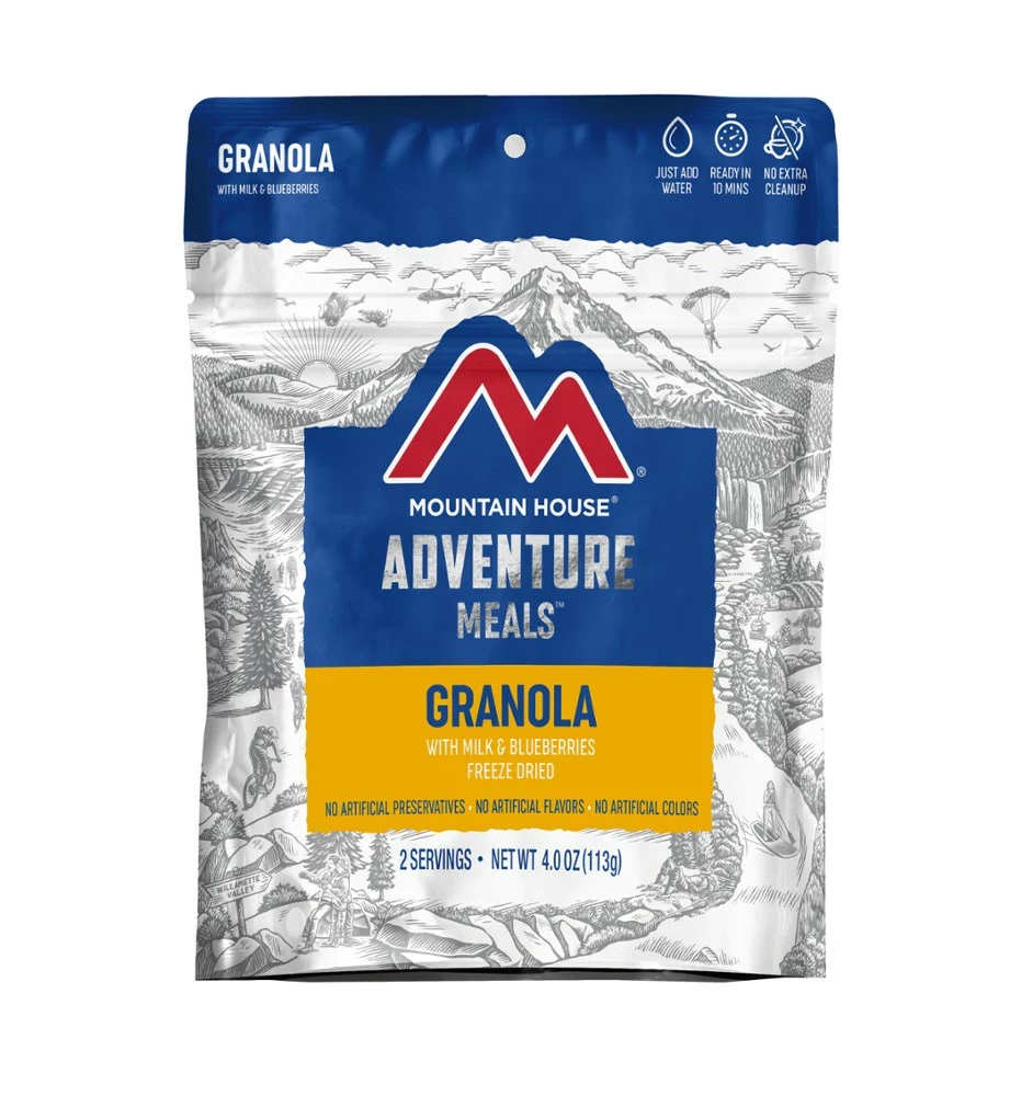 Mountain House Granola with Milk & Blueberries - 2 Servings