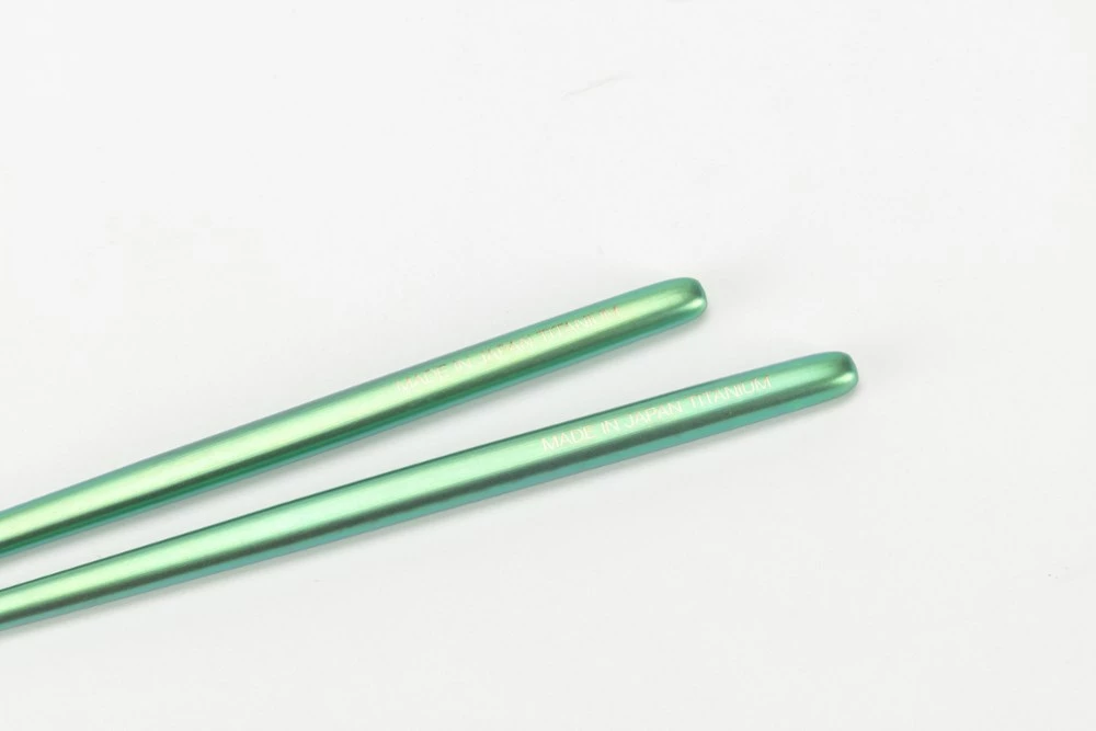 Snow Peak Titanium Chopsticks - Green - Image 5