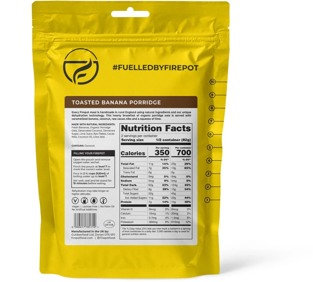 Firepot Toasted Banana Porridge - 2 Servings - None - Image 2