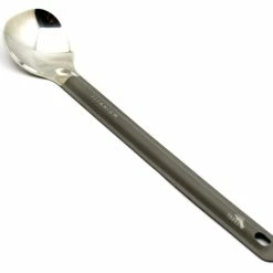 TOAKS Titanium Long Handle Spoon with Polished Bowl
