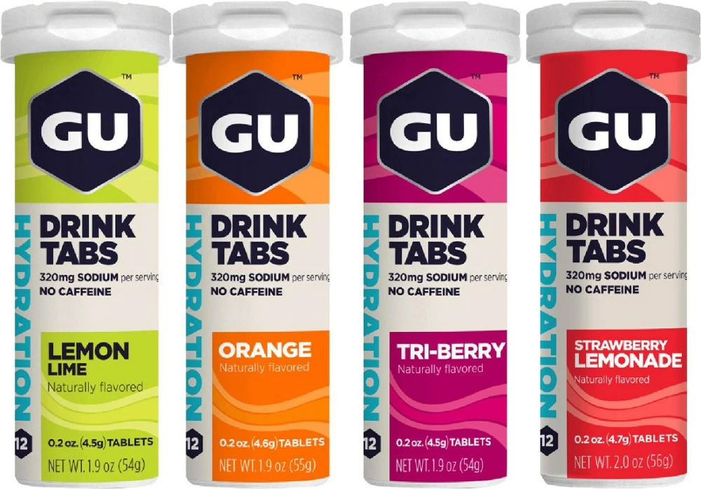 GU Hydration Drink Tabs Mixed Box - Package of 4