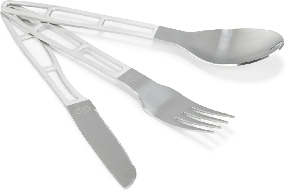 GSI Outdoors Glacier 3-Piece Stainless Cutlery Set