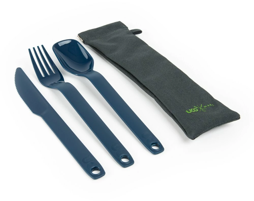 UCO ECO Camp 3-Piece Utensil Set - Ocean Blue - Image 4