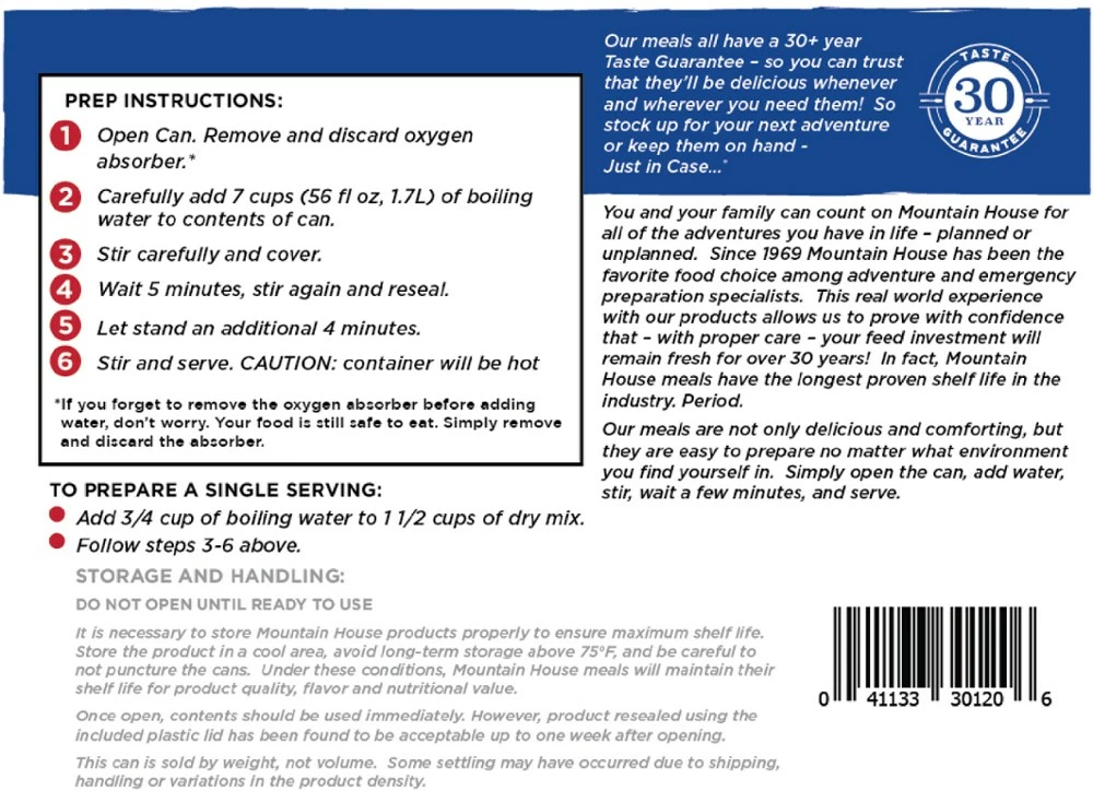 Mountain House Classic Spaghetti with Meat Sauce - #10 Can (7 Servings) - None - Image 3