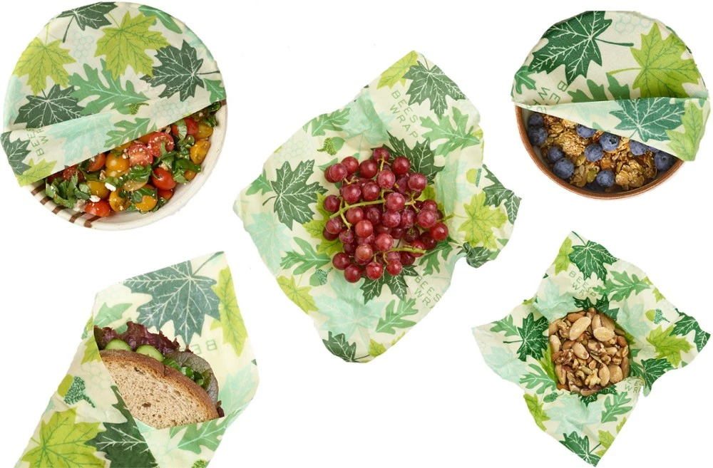 Bee's Wrap Forest Floor Print Wraps - Set of 5 - None - Image 3