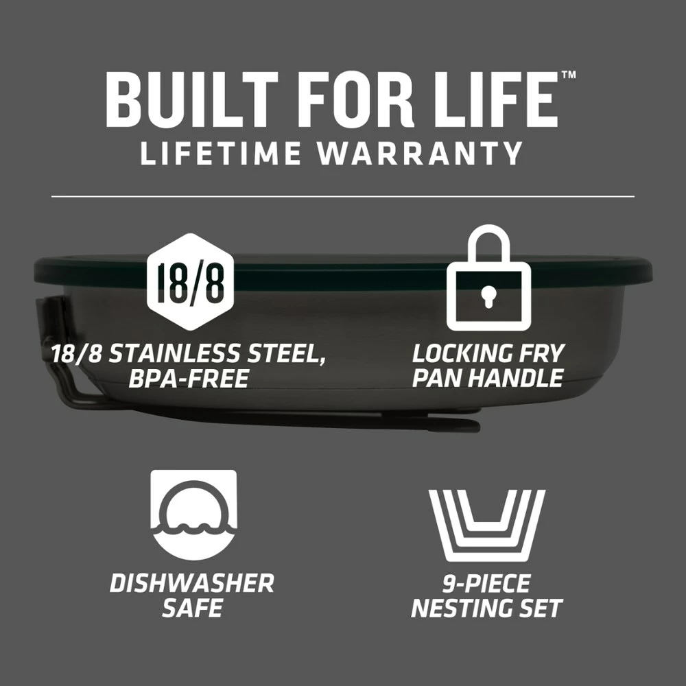 Stanley Adventure Series Prep+Eat 9-Piece Frying Pan Set - Image 7