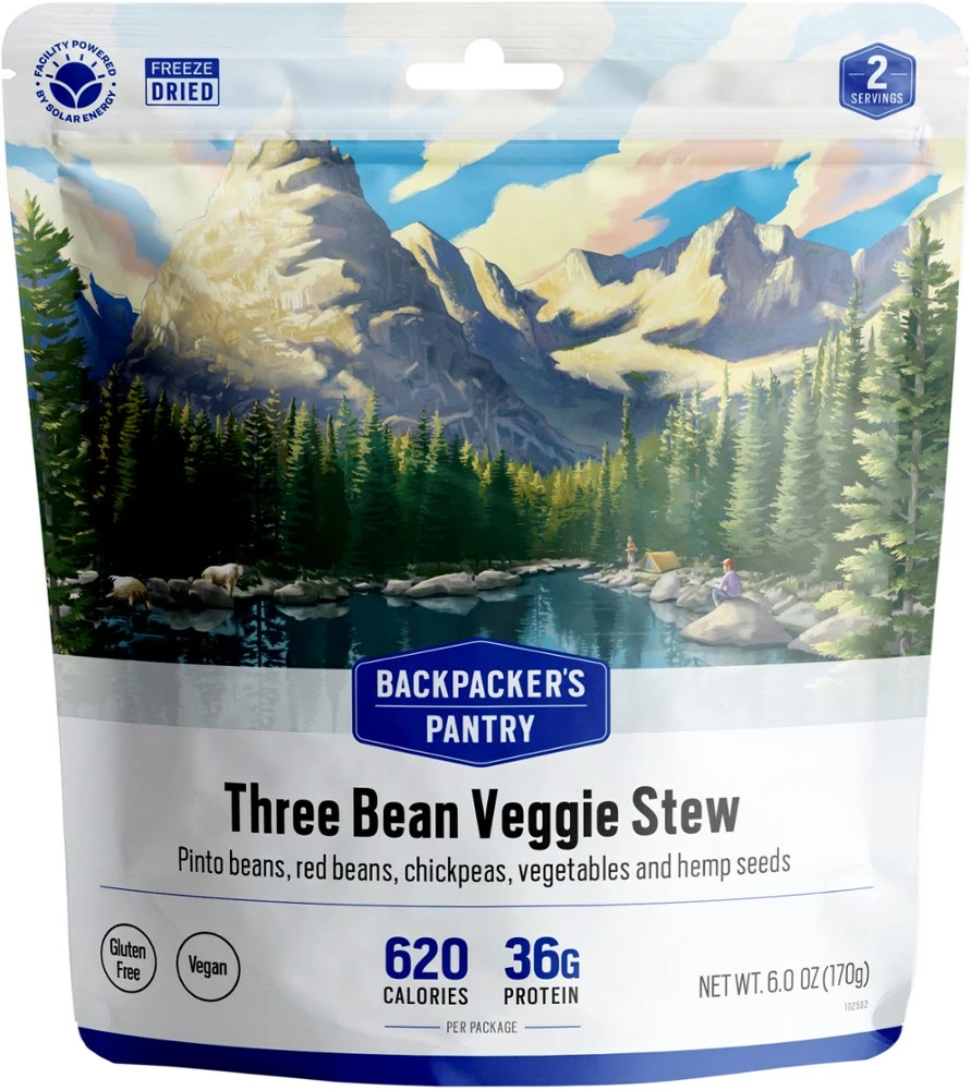 Backpacker's Pantry Three Bean Veggie Stew - 2 Servings - None