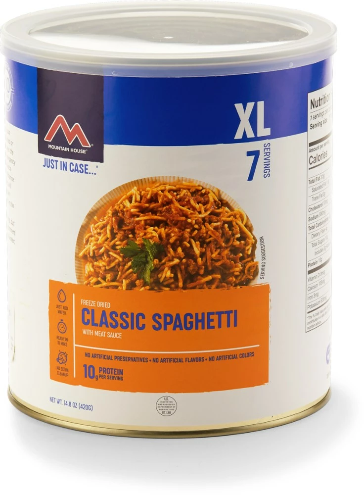 Mountain House Classic Spaghetti with Meat Sauce - #10 Can (7 Servings) - None
