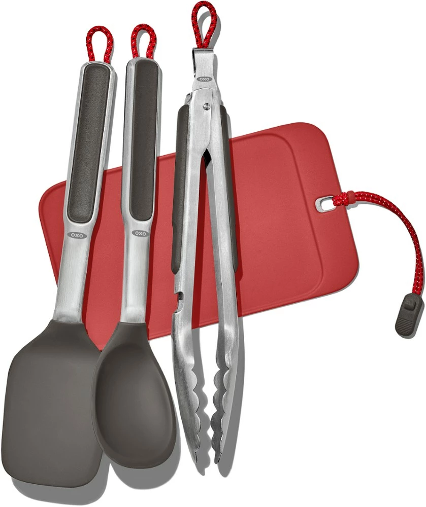 OXO Camp Cook Utensil Set with Tool Rest