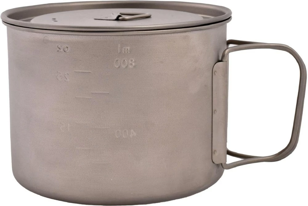 OliCamp Titanium Space Saver Pot with Lid - 900 ml - Image 3